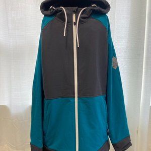 Mens lightweight Spyder hooded ski jacket, M